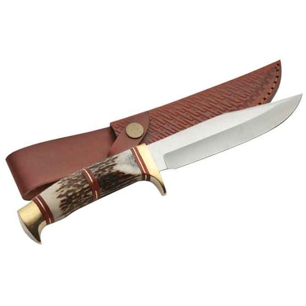 Steel Wolf Stag Horn Knife