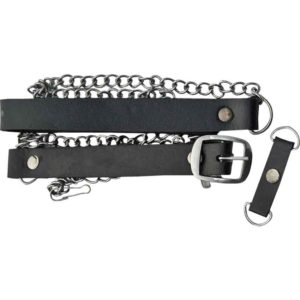 Black Tasseled Medieval Sporran Pouch