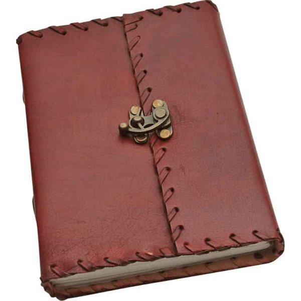 Stitched Wrap Around Leather Journal with Clasp
