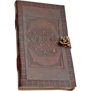 Celtic Knot Leather Journal With Lock