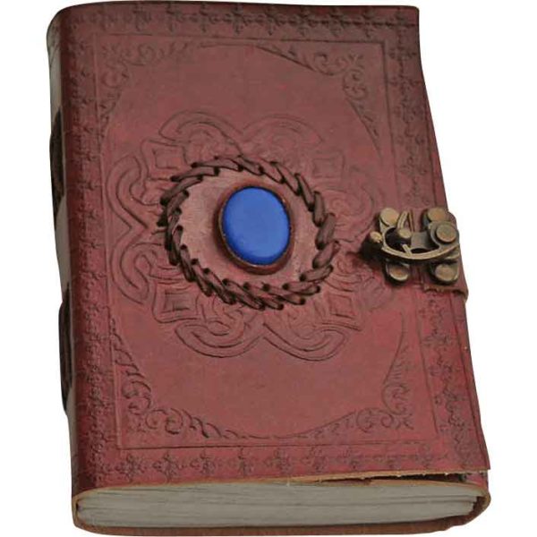 Blue Onyx Leather Journal with Clasp