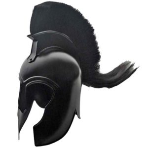 Black Plumed Trojan Helm
