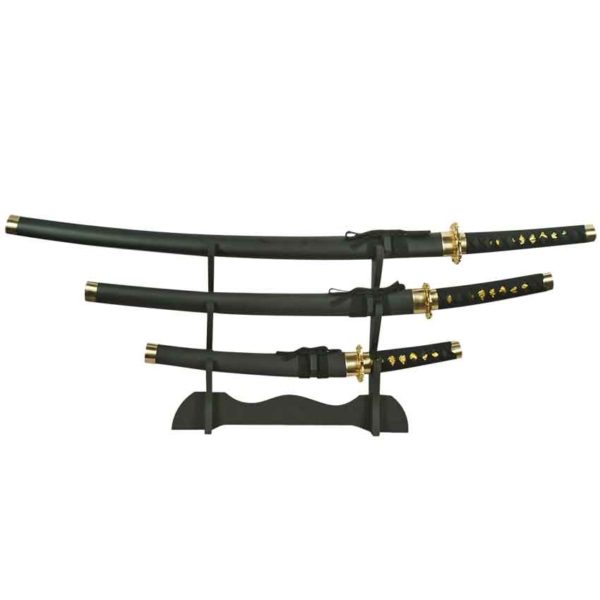 Black Japanese Sword Set