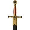 Red and Gold Masonic Sword
