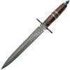 Rosewood Damascus Dagger