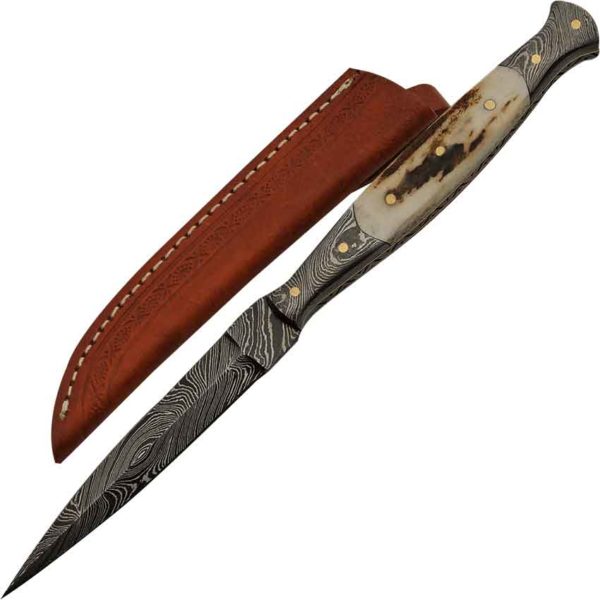 Slim Damascus Knife