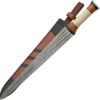 Damascus Sword With Bone Handle