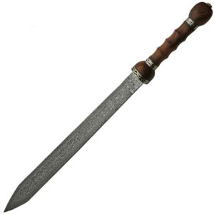 Damascus and Rosewood Gladius