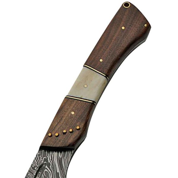 Curved Blade Damascus Sword