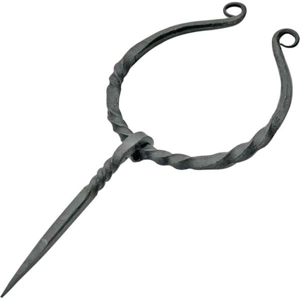 Twisted Medieval Cloak Pin