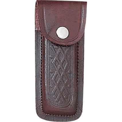 5 Inch Brown Printed Leather Sheath