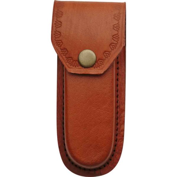 5 Inch Heavy Duty Brown Leather Sheath