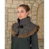 Nimue Fur Lined Wool Gorget