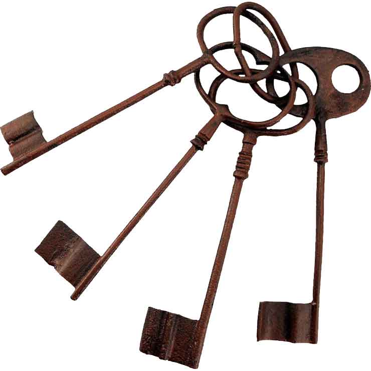 Dungeon Keys, Castle Keys, and Medieval Keys Dark Knight Armoury