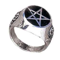 Gothic Pentagram Rings