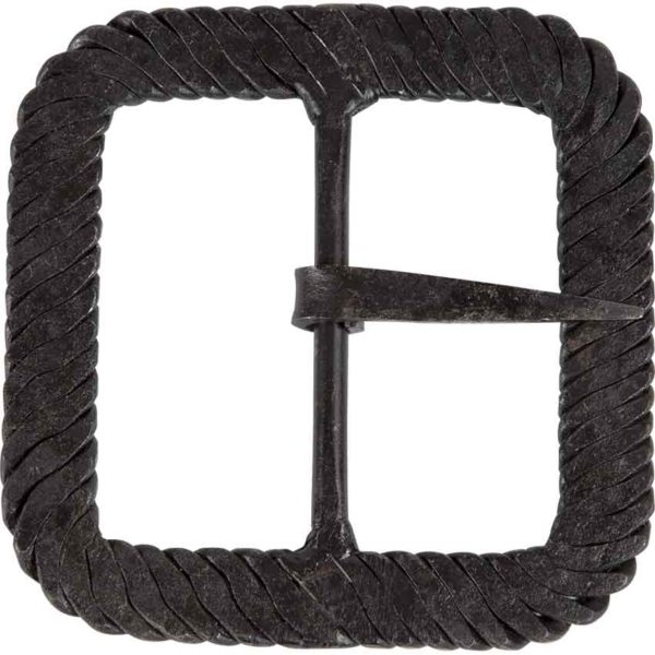 3 Inch Twisted Iron Square Buckle