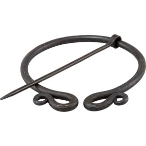 Double Rolled Fibula Brooch
