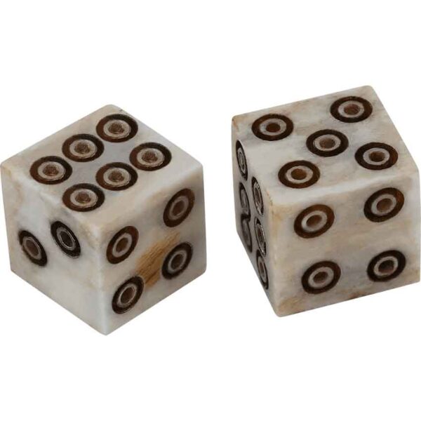 Small Roman Gaming Dice - Set of Two