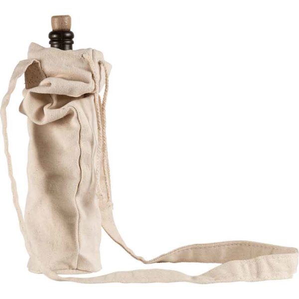 Canvas Bottle Bag - Ecru