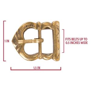 Medieval Strap Buckle with Belt Keeper