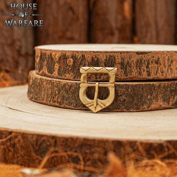 Medieval Strap Buckle with Belt Keeper