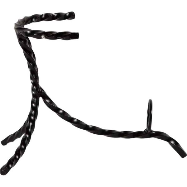 Twisted Iron Drinking Horn Stand