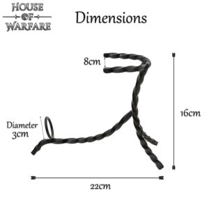 Twisted Iron Drinking Horn Stand