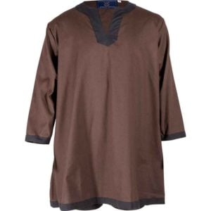 Basic Medieval Tunic - Brown with Black