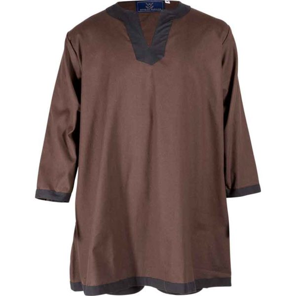 Basic Medieval Tunic - Brown with Black