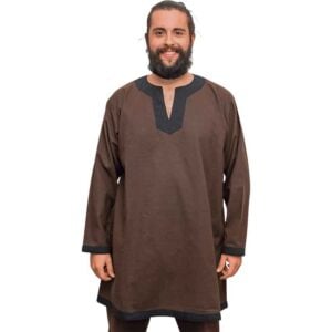 Basic Medieval Tunic - Brown with Black