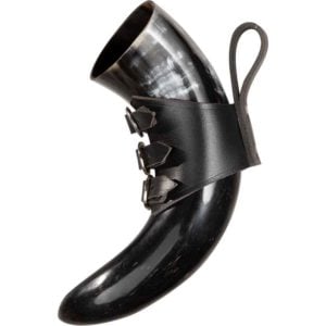 Skarde Norse Drinking Horn with Holder