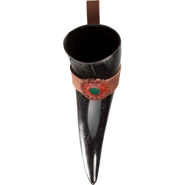 Sten Viking Drinking Horn with Holder