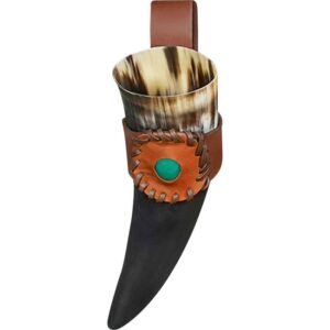 Sten Viking Drinking Horn with Holder