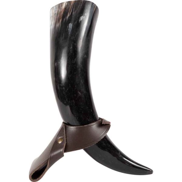 Estrid Drinking Horn with Leather Stand