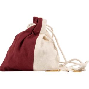Two Color Cotton Drawstring Pouch