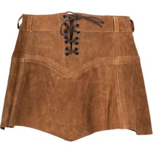 Nuala Suede Leather Skirt