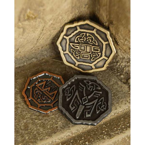Set of 10 Copper Ancient Dwarves LARP Coins