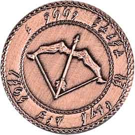 Set of 10 Copper Elven LARP Coins