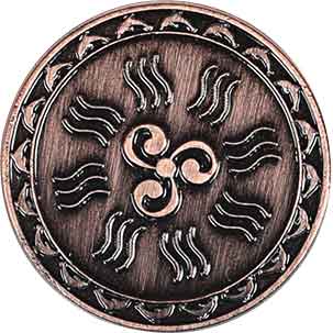 Set of 10 Copper Water LARP Coins