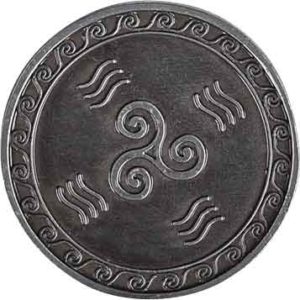 Set of 10 Silver Water LARP Coins