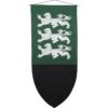 Richard The Lionheart Heraldic Banner - Silver