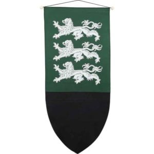 Richard The Lionheart Heraldic Banner - Silver
