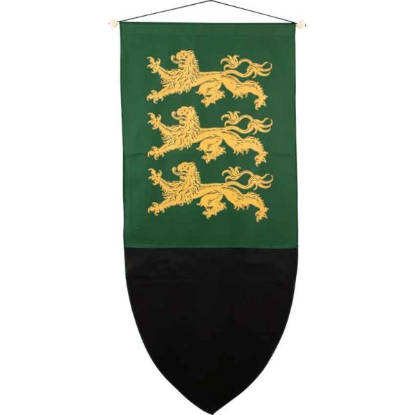 Richard The Lionheart Heraldic Banner - Gold