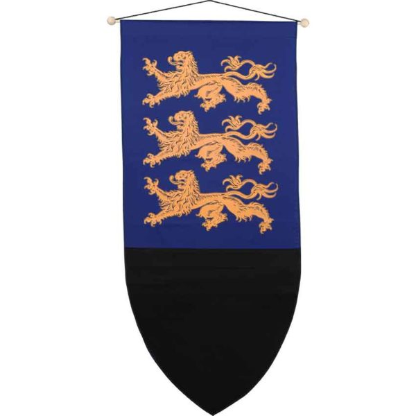 Richard The Lionheart Heraldic Banner - Gold