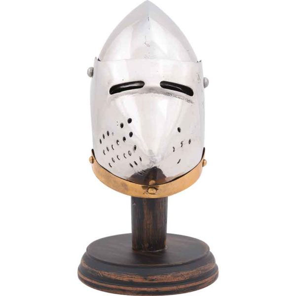 Miniature Pig Face Bascinet Helmet