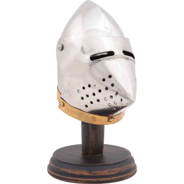 Miniature Pig Face Bascinet Helmet