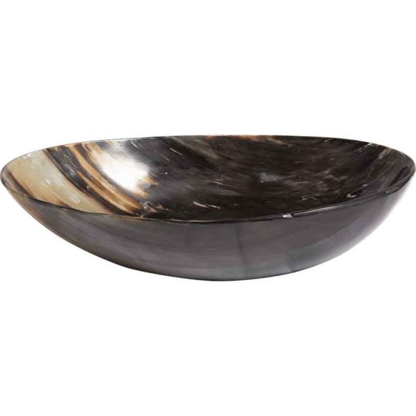 Oval Medieval Horn Bowl