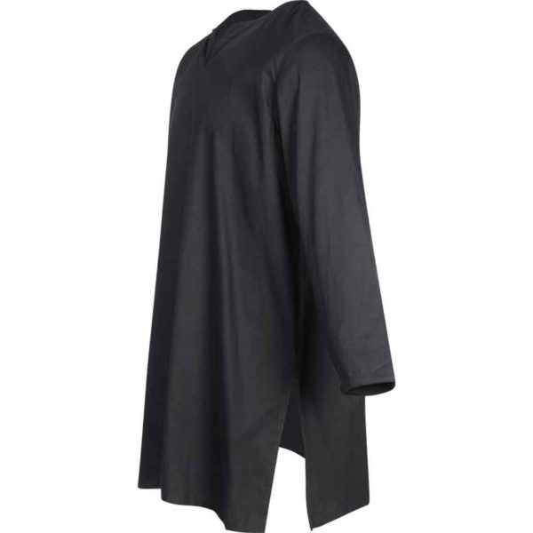 Mens Long Sleeve Viking Undertunic - Black