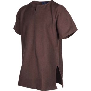 Mens Half Sleeve Viking Undertunic - Brown