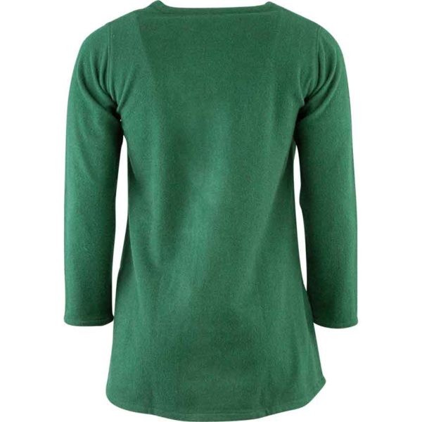 Long Sleeve Wool Tunic - Green